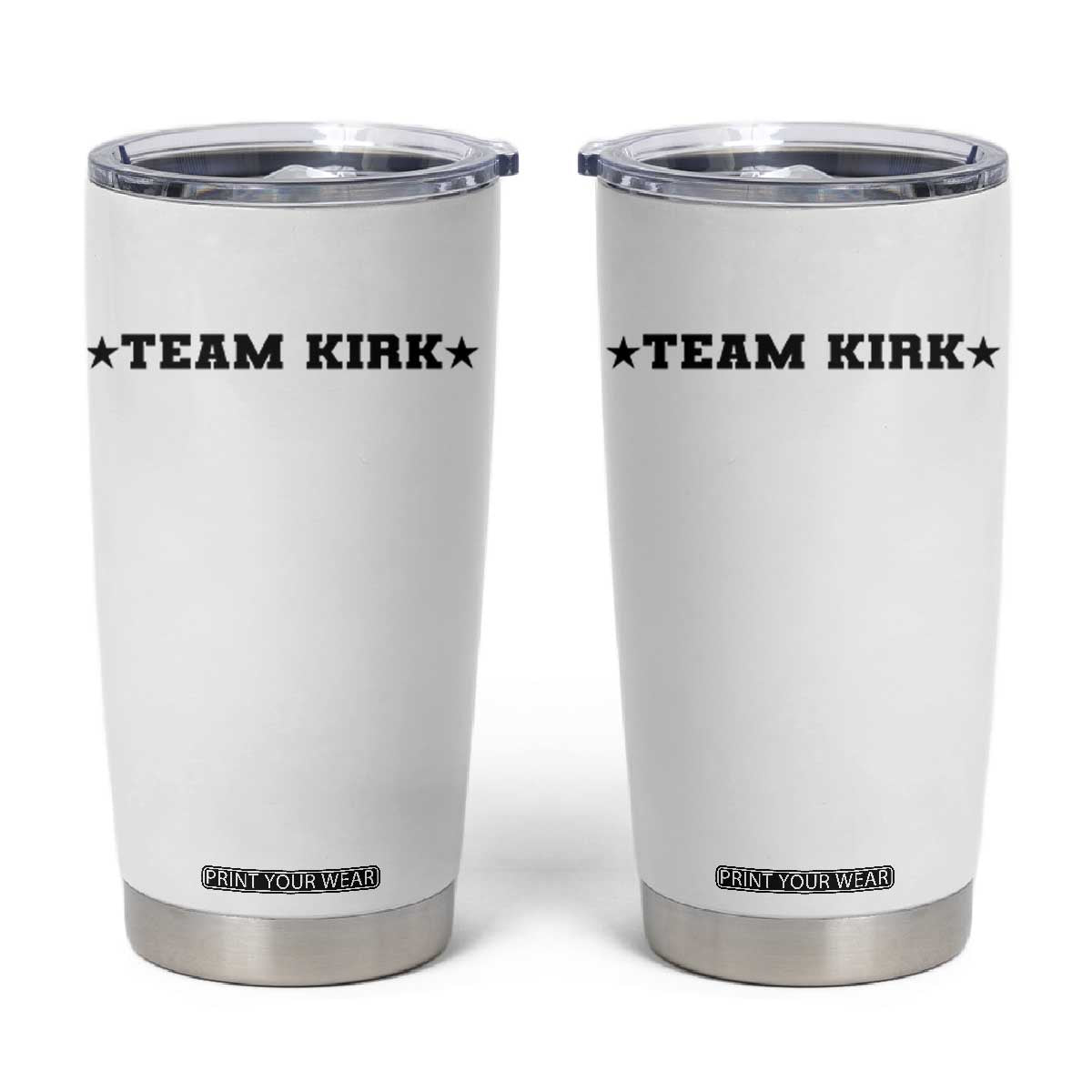 Team Kirk Tumbler Cup Last Name Funny Surname Team Kirk Family Reunion TS10 White Print Your Wear
