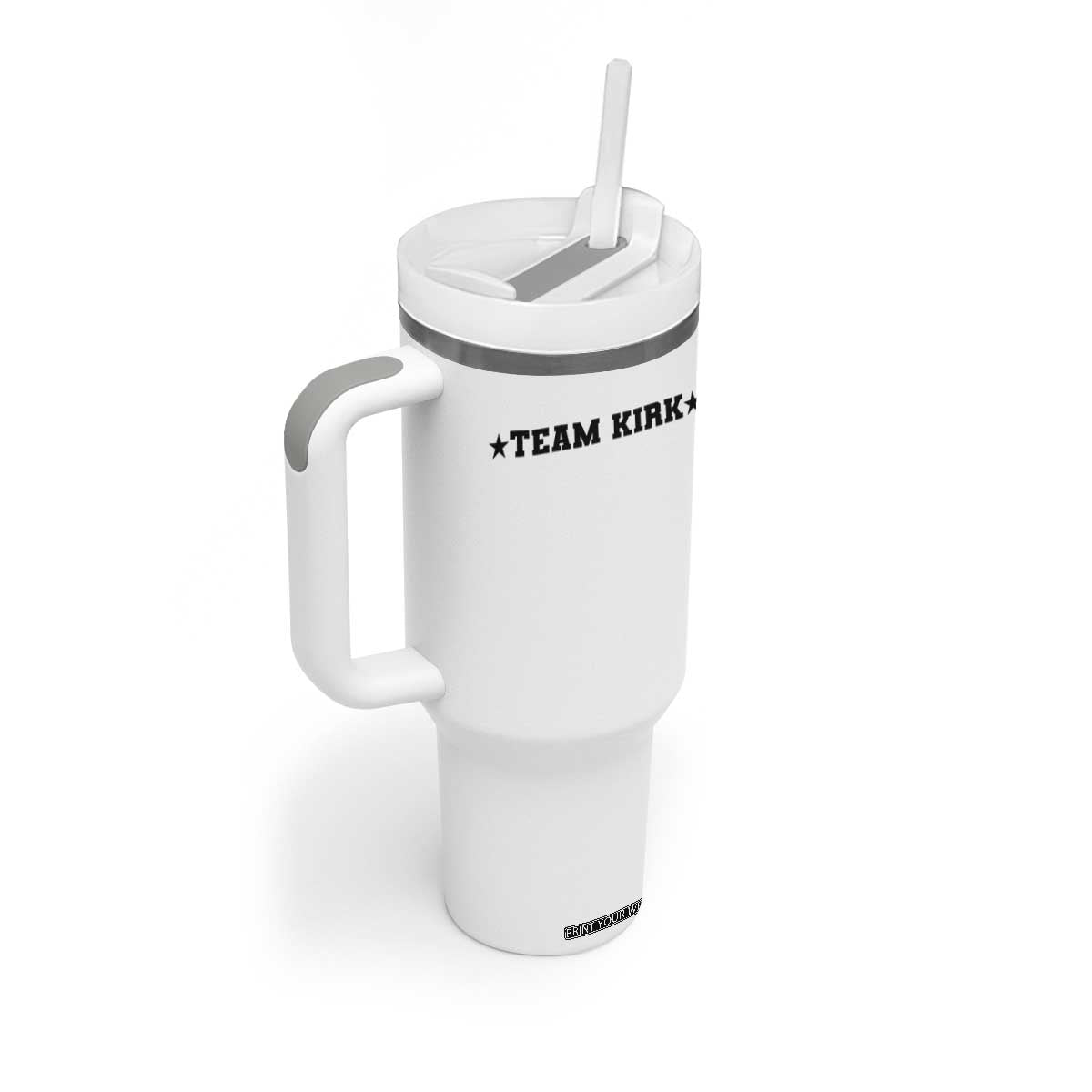 Team Kirk Tumbler With Handle Last Name Funny Surname Team Kirk Family Reunion TS10 Print Your Wear