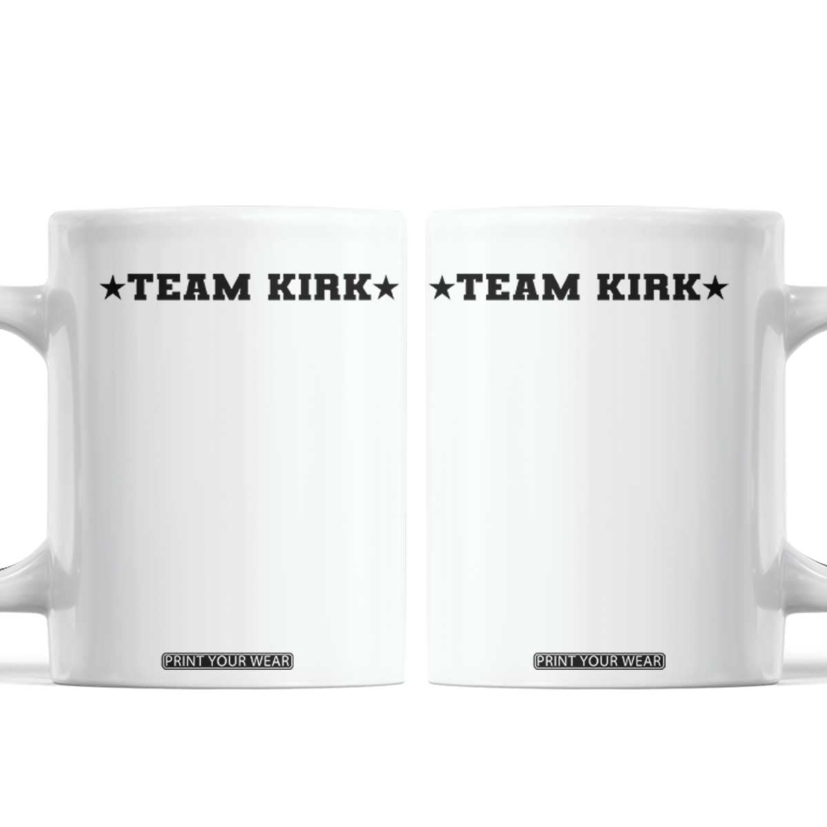 Team Kirk Coffee Mug Last Name Funny Surname Team Kirk Family Reunion TS10 White Print Your Wear