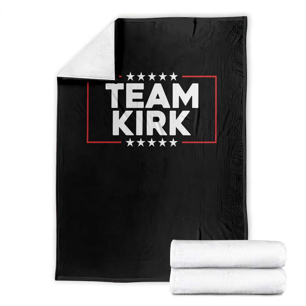 Team Kirk Throw Blanket Last Name Kirk Family Name Matching Member Surname TS10 Black Print Your Wear