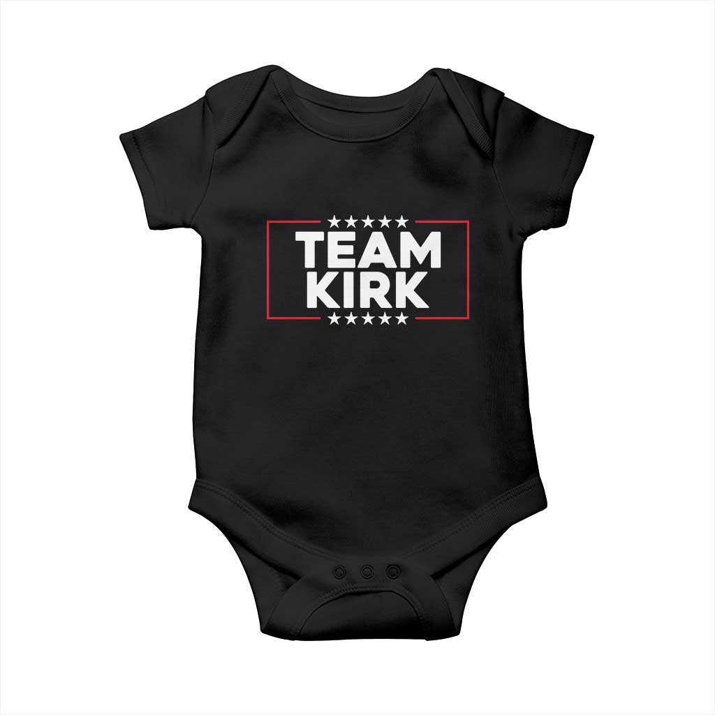 Team Kirk Baby Onesie Last Name Kirk Family Name Matching Member Surname TS10 Black Print Your Wear