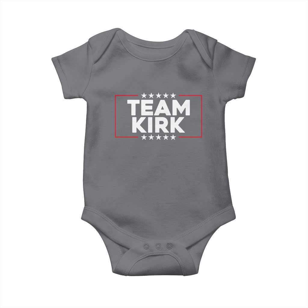 Team Kirk Baby Onesie Last Name Kirk Family Name Matching Member Surname TS10 Charcoal Print Your Wear