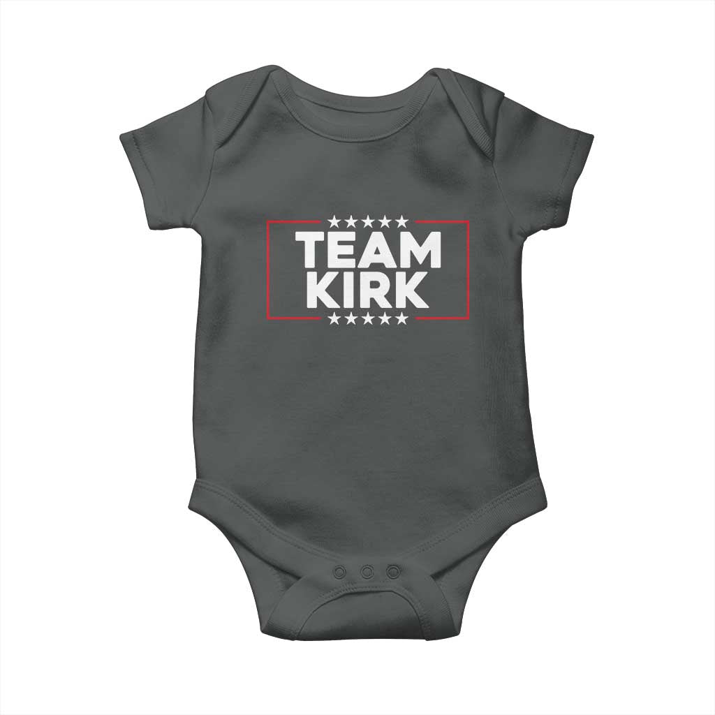 Team Kirk Baby Onesie Last Name Kirk Family Name Matching Member Surname TS10 Dark Heather Print Your Wear