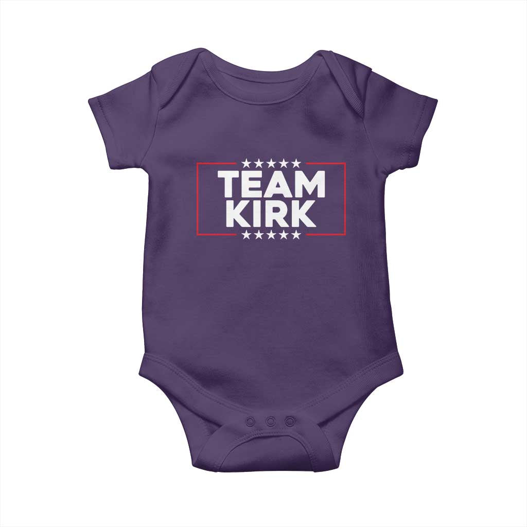 Team Kirk Baby Onesie Last Name Kirk Family Name Matching Member Surname TS10 Purple Print Your Wear