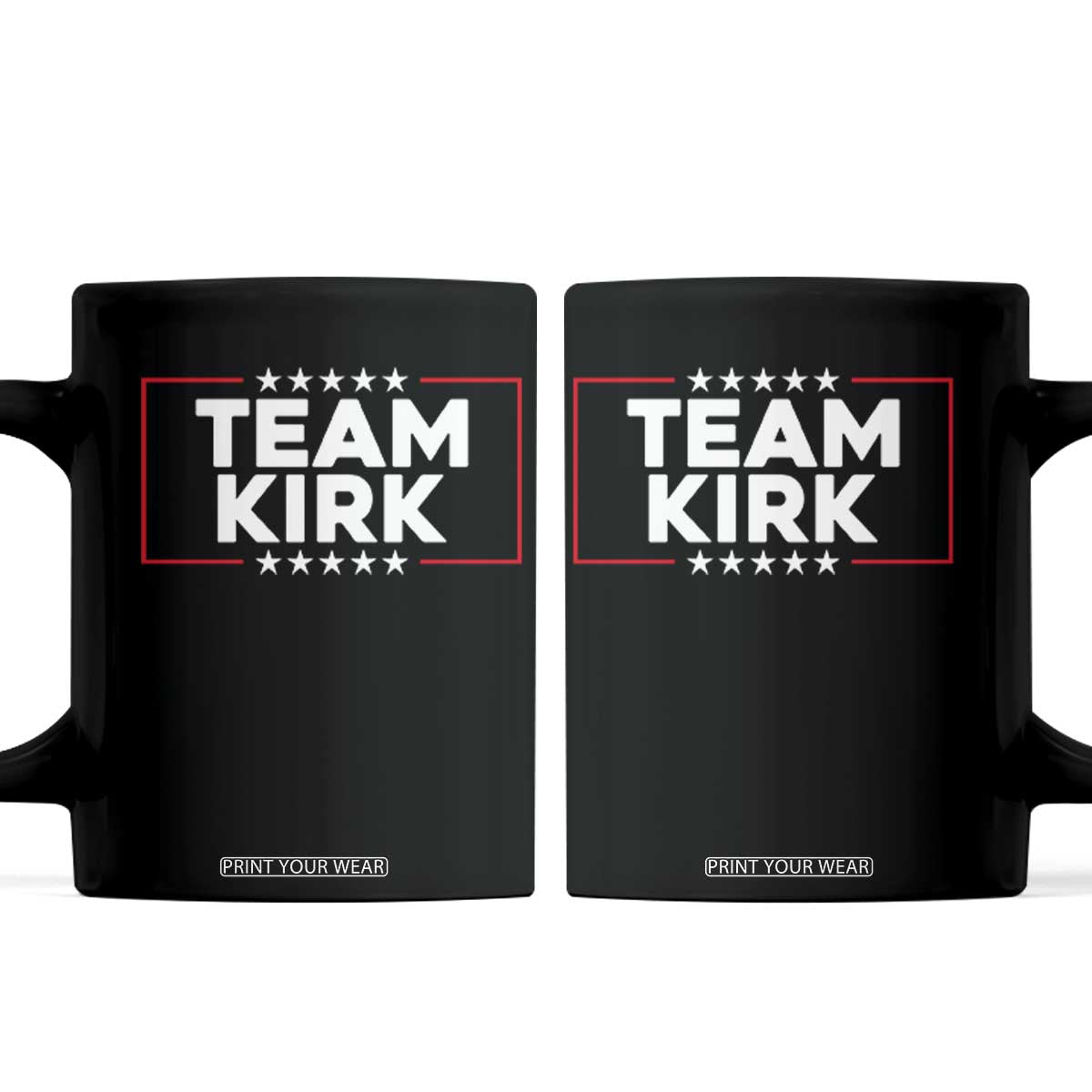 Team Kirk Coffee Mug Last Name Kirk Family Name Matching Member Surname TS10 Black Print Your Wear