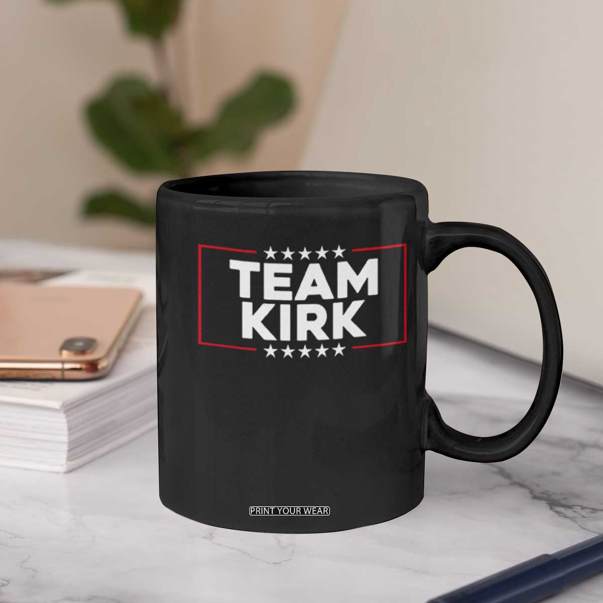 Team Kirk Coffee Mug Last Name Kirk Family Name Matching Member Surname TS10 Print Your Wear