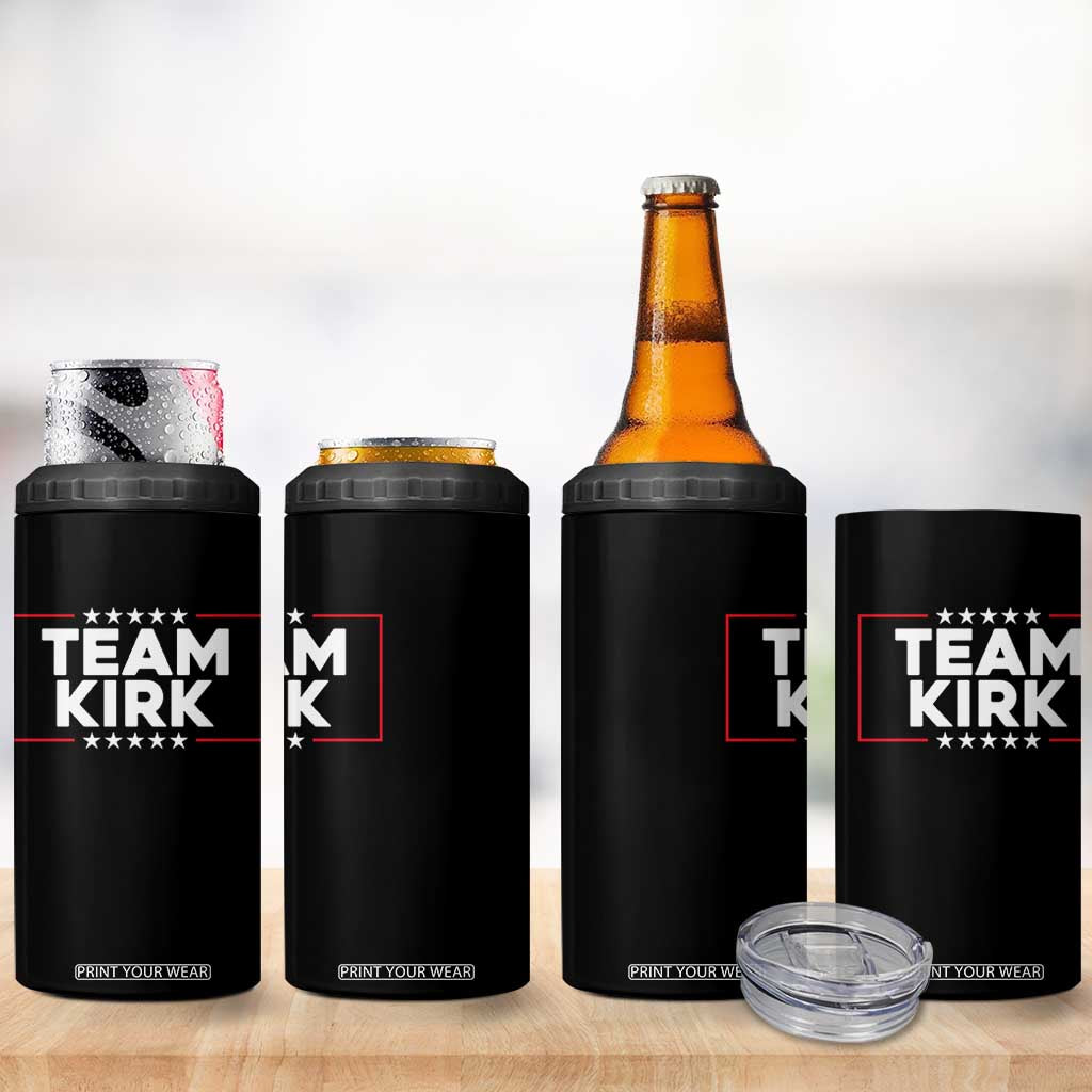 Team Kirk 4 in 1 Can Cooler Tumbler Last Name Kirk Family Name Matching Member Surname TS10 Print Your Wear