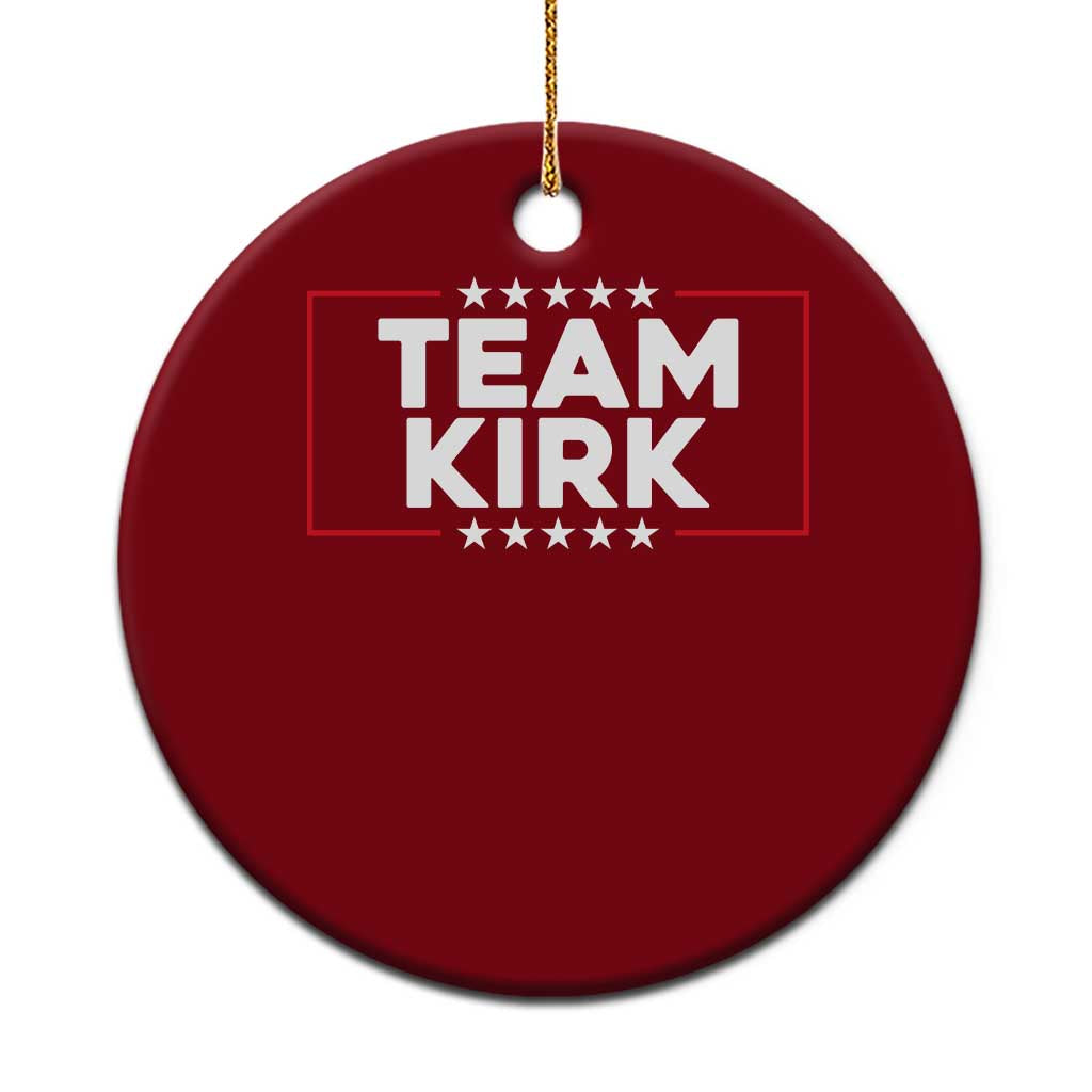 Team Kirk Ceramic Ornament Last Name Kirk Family Name Matching Member Surname TS10 1pc Red Print Your Wear