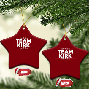 Team Kirk Ceramic Ornament Last Name Kirk Family Name Matching Member Surname TS10 Print Your Wear