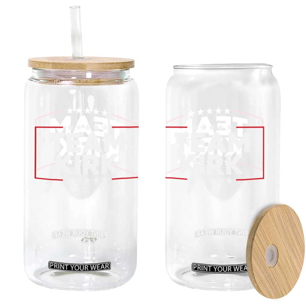 Team Kirk Glass Can Last Name Kirk Family Name Matching Member Surname TS10 Print Your Wear