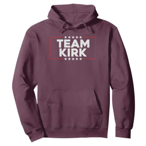 Team Kirk Hoodie Last Name Kirk Family Name Matching Member Surname TS10 Maroon Print Your Wear