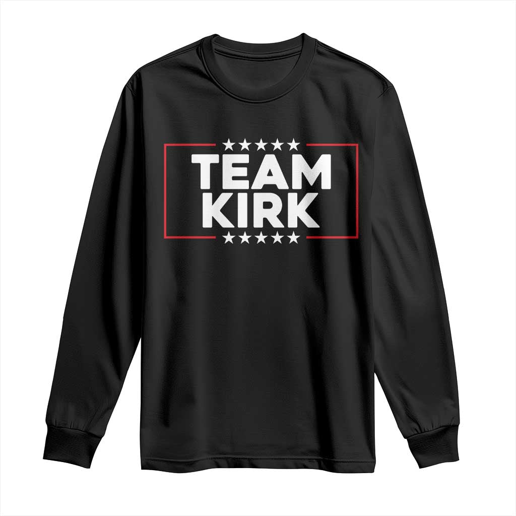 Team Kirk Long Sleeve Shirt Last Name Kirk Family Name Matching Member Surname TS10 Black Print Your Wear