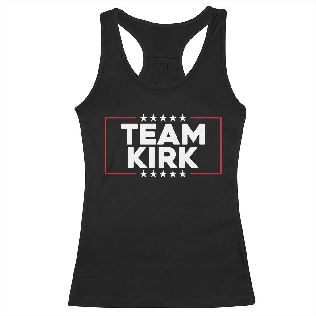Team Kirk Racerback Tank Top Last Name Kirk Family Name Matching Member Surname TS10 Black Print Your Wear