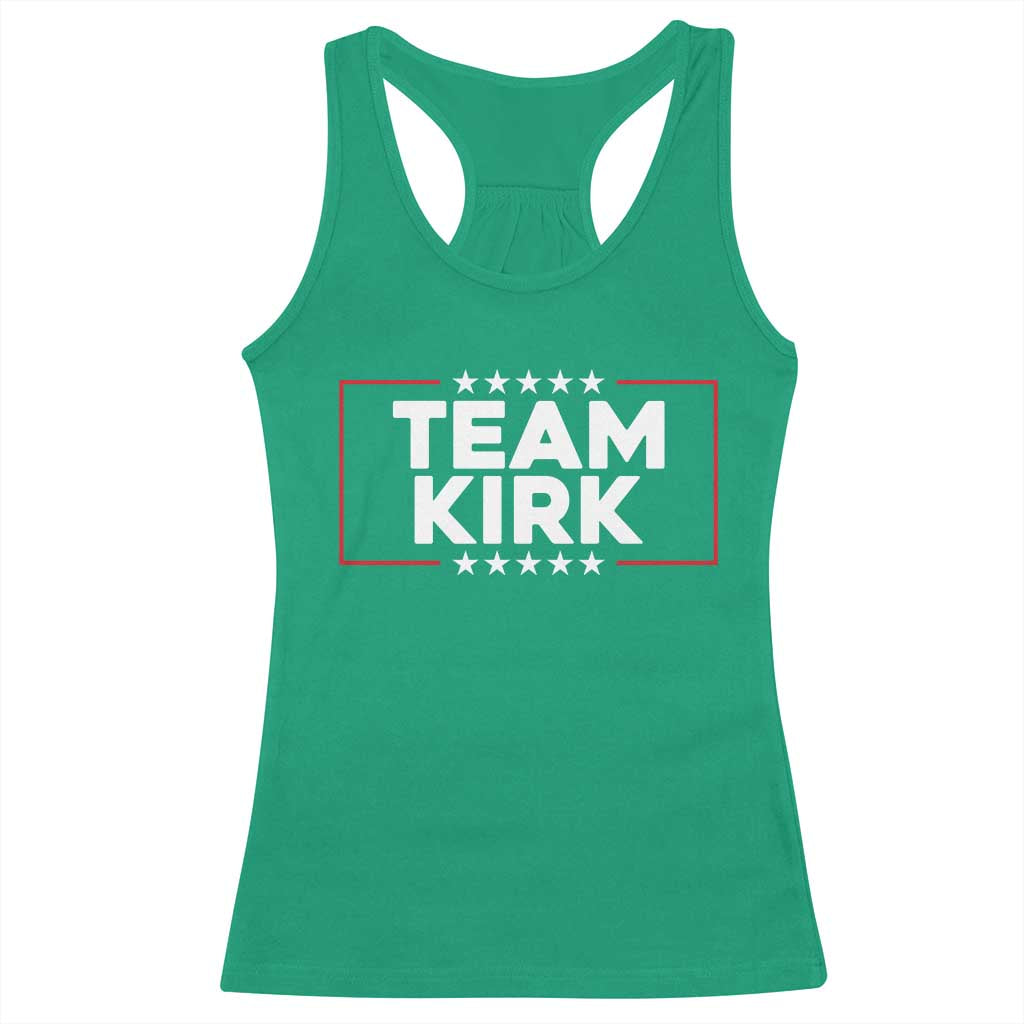 Team Kirk Racerback Tank Top Last Name Kirk Family Name Matching Member Surname TS10 Irish Green Print Your Wear