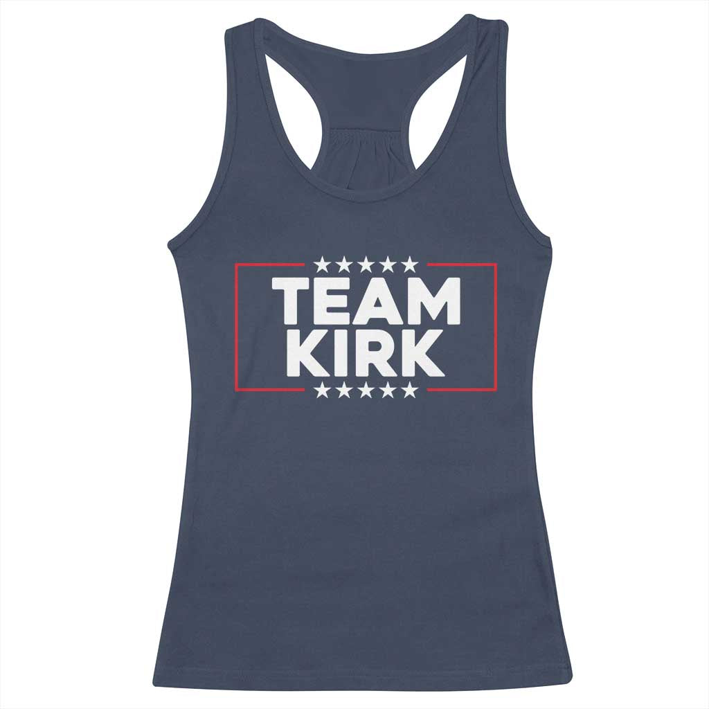 Team Kirk Racerback Tank Top Last Name Kirk Family Name Matching Member Surname TS10 Navy Print Your Wear