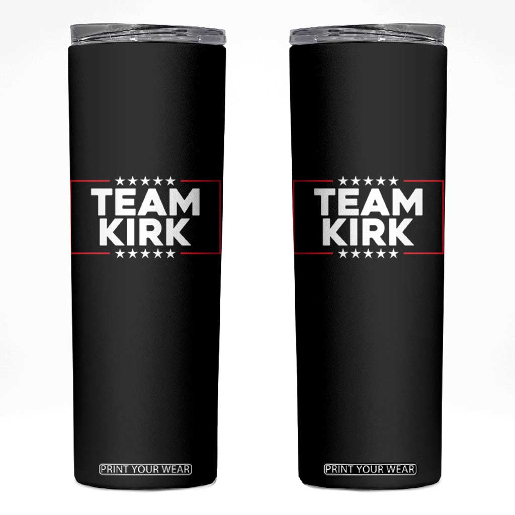 Team Kirk Skinny Tumbler Last Name Kirk Family Name Matching Member Surname TS10 Black Print Your Wear