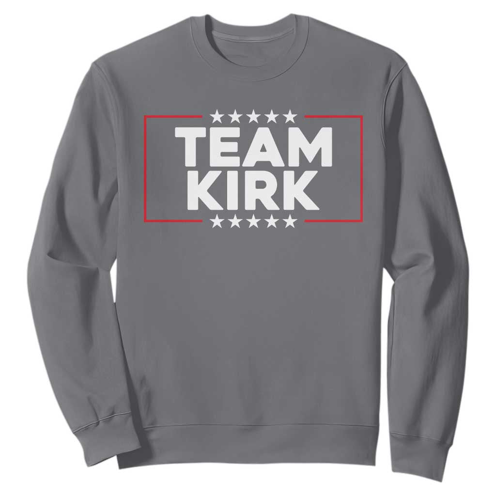 Team Kirk Sweatshirt Last Name Kirk Family Name Matching Member Surname TS10 Charcoal Print Your Wear