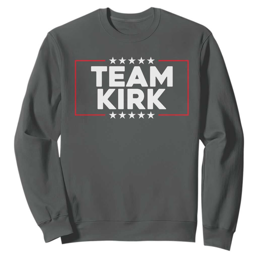 Team Kirk Sweatshirt Last Name Kirk Family Name Matching Member Surname TS10 Dark Heather Print Your Wear