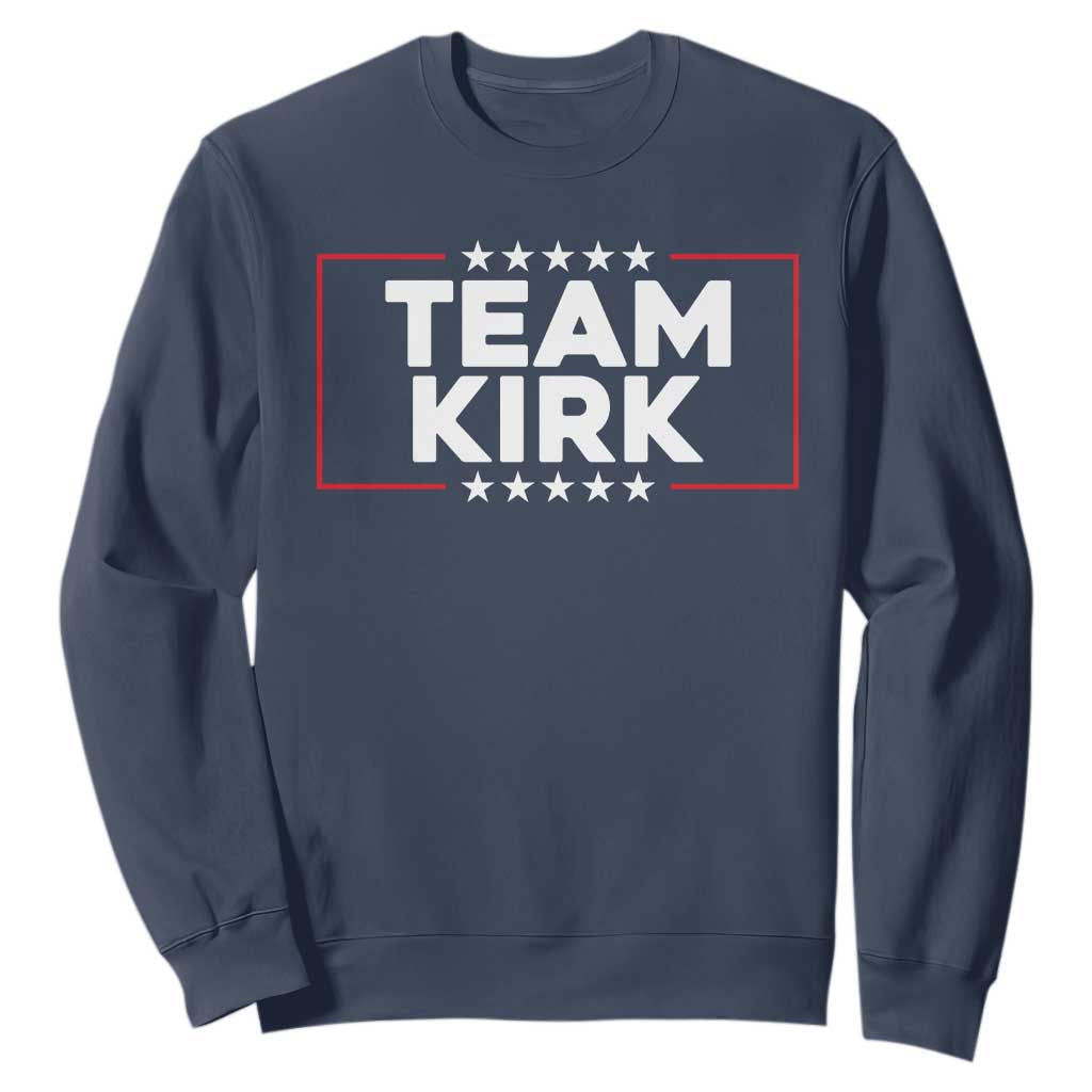 Team Kirk Sweatshirt Last Name Kirk Family Name Matching Member Surname TS10 Navy Print Your Wear