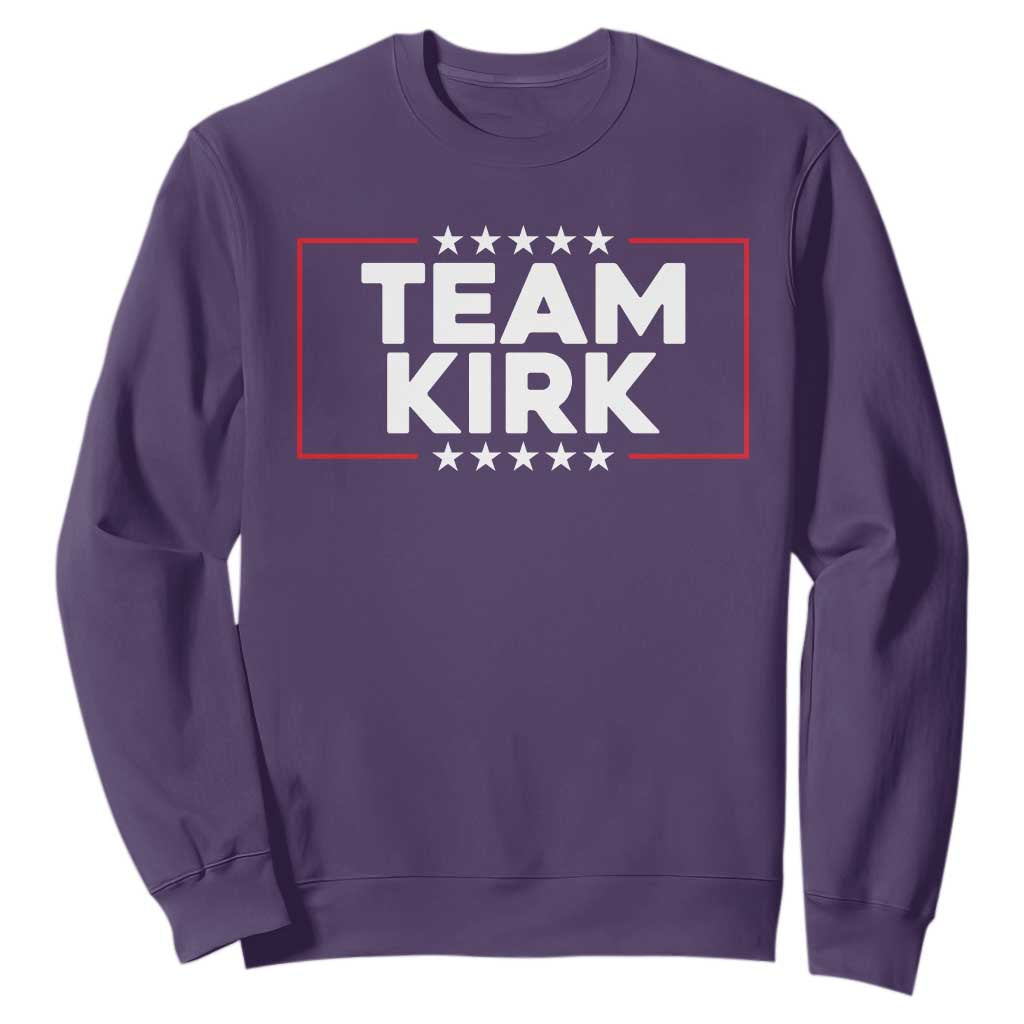 Team Kirk Sweatshirt Last Name Kirk Family Name Matching Member Surname TS10 Purple Print Your Wear