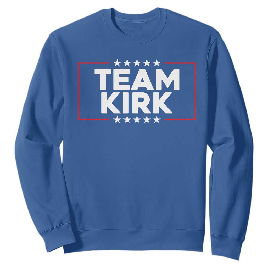 Team Kirk Sweatshirt Last Name Kirk Family Name Matching Member Surname TS10 Royal Blue Print Your Wear