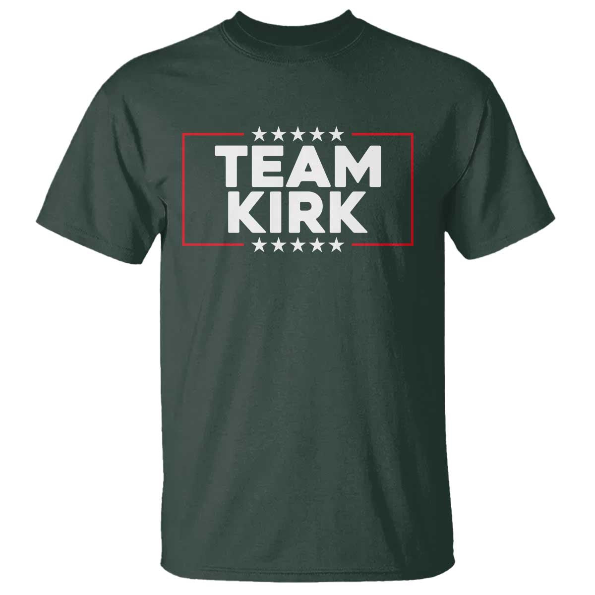 Team Kirk T Shirt Last Name Kirk Family Name Matching Member Surname TS10 Dark Forest Green Print Your Wear