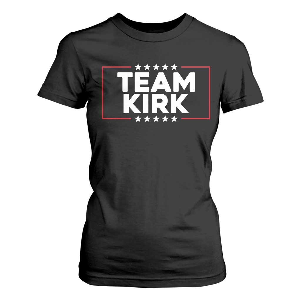 Team Kirk T Shirt For Women Last Name Kirk Family Name Matching Member Surname TS10 Black Print Your Wear