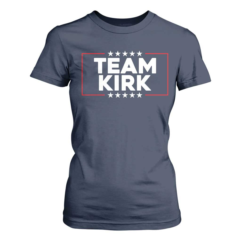 Team Kirk T Shirt For Women Last Name Kirk Family Name Matching Member Surname TS10 Navy Print Your Wear