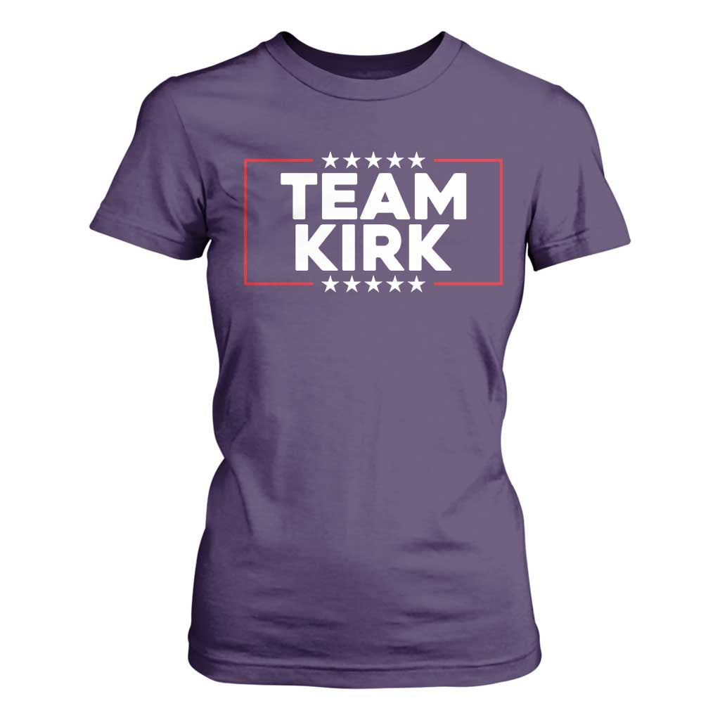 Team Kirk T Shirt For Women Last Name Kirk Family Name Matching Member Surname TS10 Purple Print Your Wear