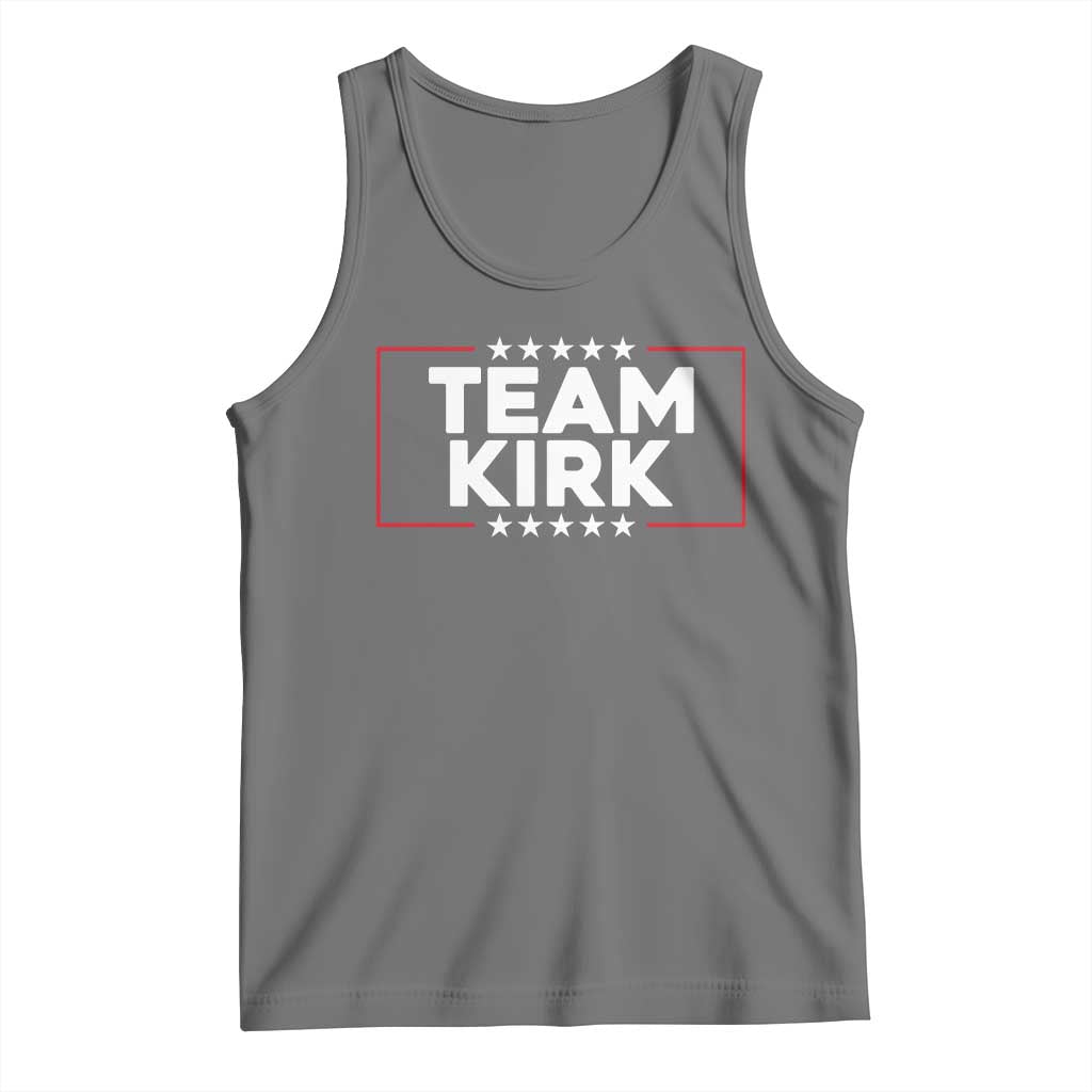 Team Kirk Tank Top Last Name Kirk Family Name Matching Member Surname TS10 Black Heather Print Your Wear