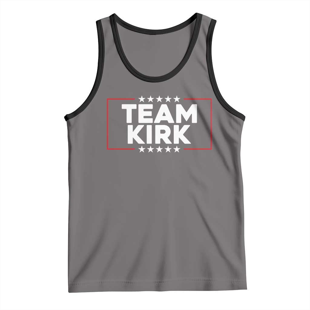 Team Kirk Tank Top Last Name Kirk Family Name Matching Member Surname TS10 Deep Heather Black Print Your Wear