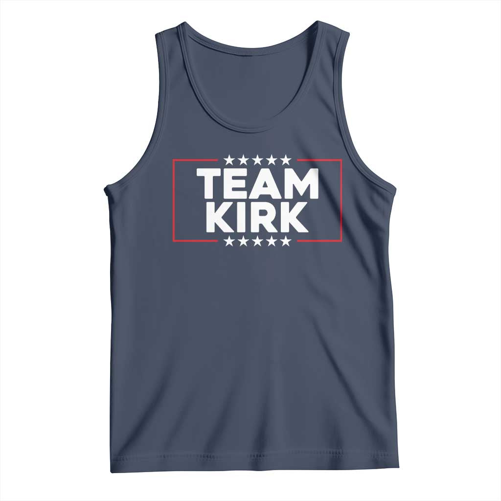 Team Kirk Tank Top Last Name Kirk Family Name Matching Member Surname TS10 Navy Print Your Wear