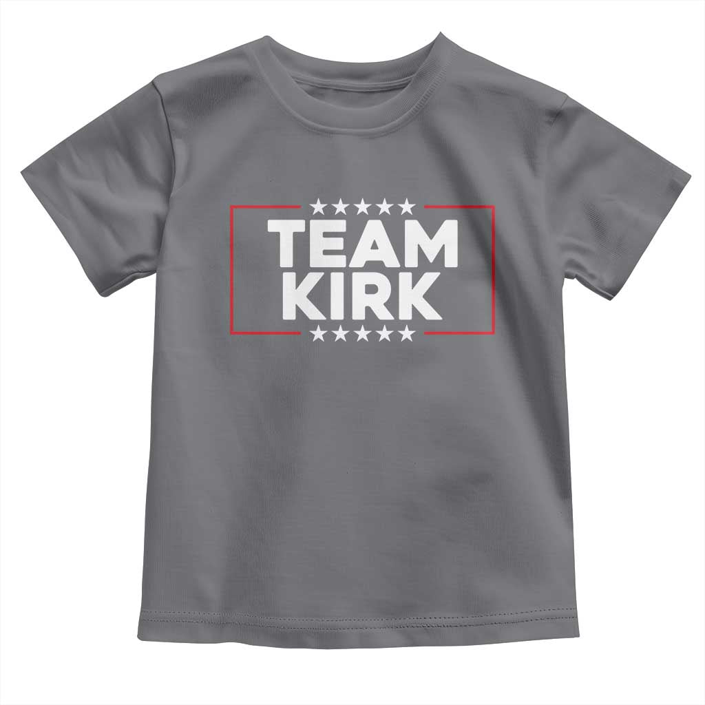 Team Kirk Toddler T Shirt Last Name Kirk Family Name Matching Member Surname TS10 Charcoal Print Your Wear