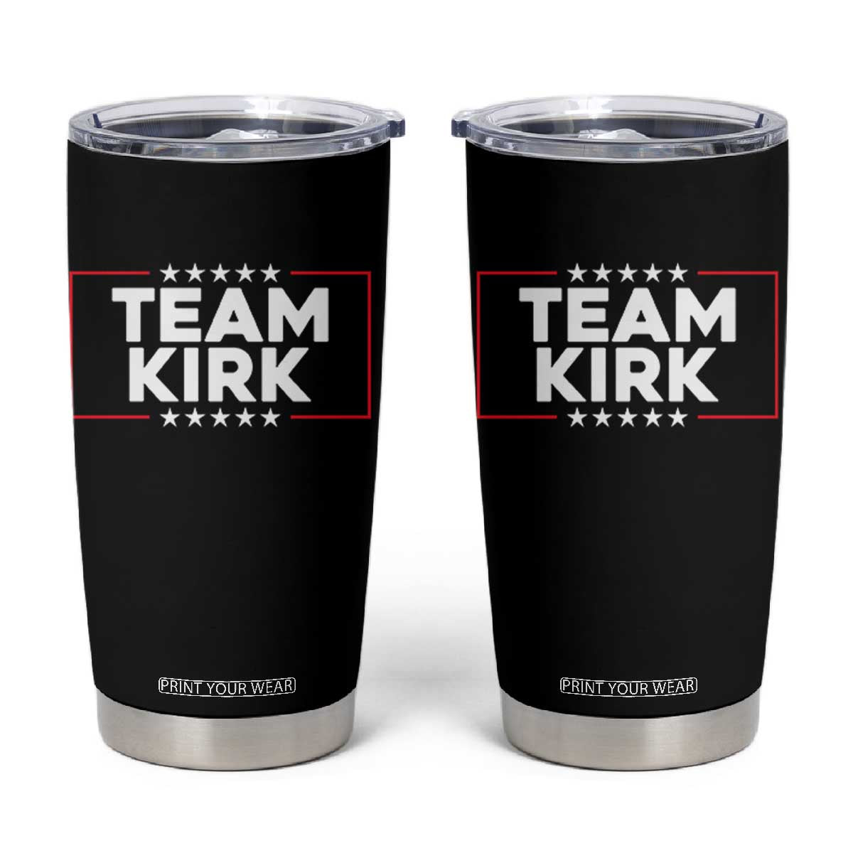 Team Kirk Tumbler Cup Last Name Kirk Family Name Matching Member Surname TS10 Black Print Your Wear