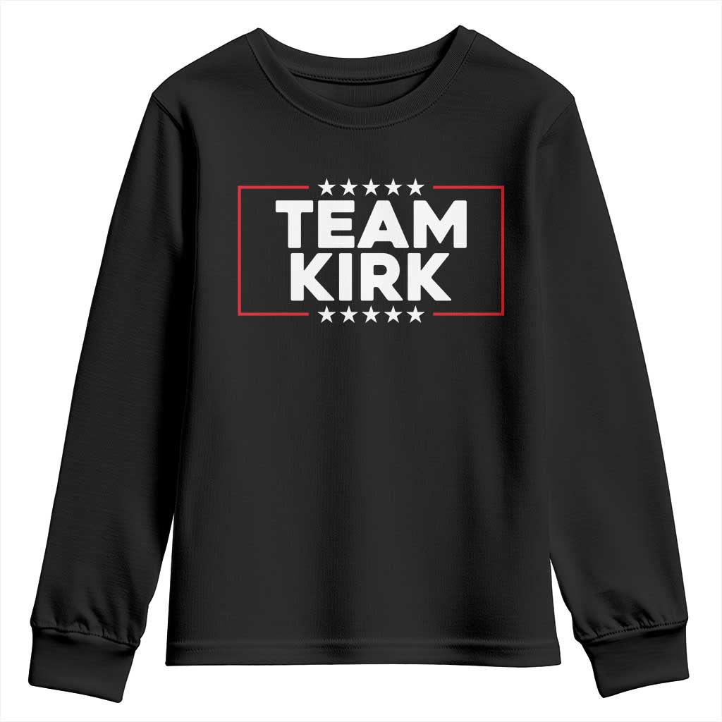 Team Kirk Youth Sweatshirt Last Name Kirk Family Name Matching Member Surname TS10 Black Print Your Wear
