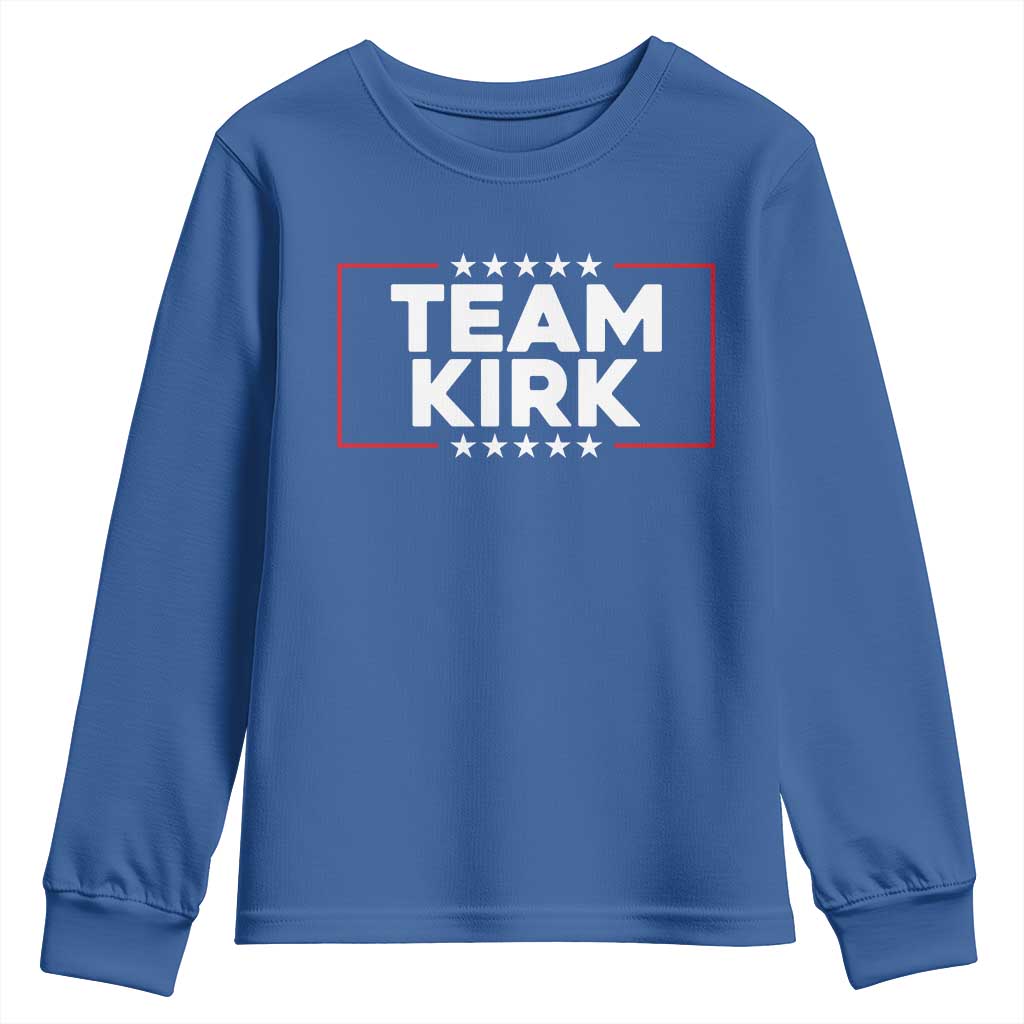 Team Kirk Youth Sweatshirt Last Name Kirk Family Name Matching Member Surname TS10 Royal Blue Print Your Wear