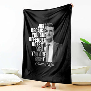 Charlie Kirk Throw Blanket Free Speech Memorial Tribute TS10 Print Your Wear