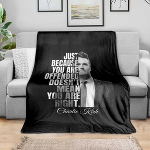 Charlie Kirk Throw Blanket Free Speech Memorial Tribute TS10 Print Your Wear