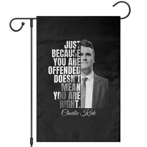 Charlie Kirk Garden Flag Free Speech Memorial Tribute TS10 Black Print Your Wear