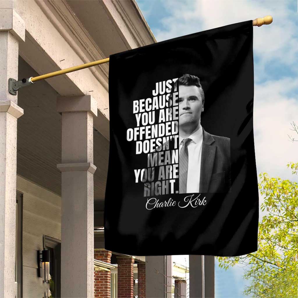 Charlie Kirk Garden Flag Free Speech Memorial Tribute TS10 Print Your Wear