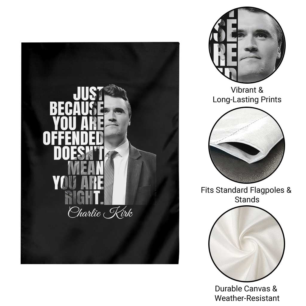 Charlie Kirk Garden Flag Free Speech Memorial Tribute TS10 Print Your Wear