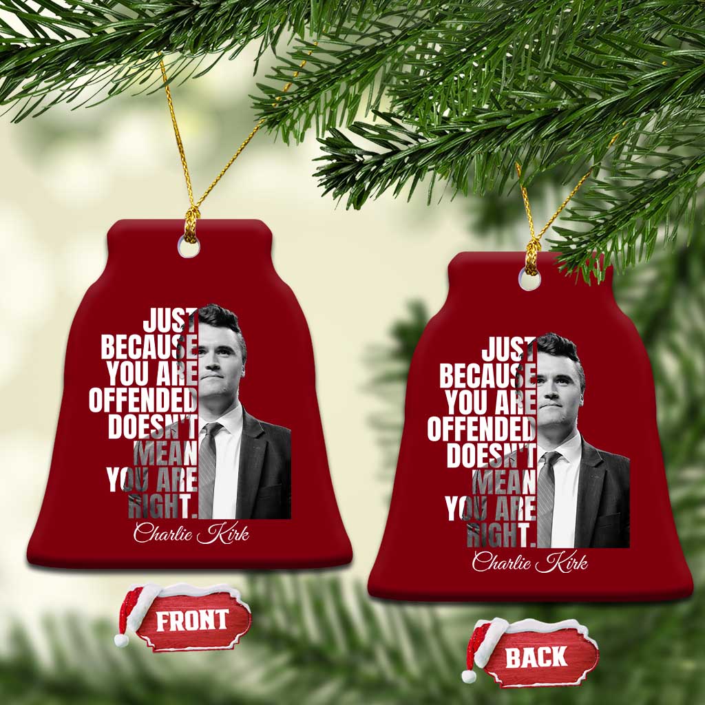 Charlie Kirk Ceramic Ornament Free Speech Memorial Tribute TS10 Print Your Wear