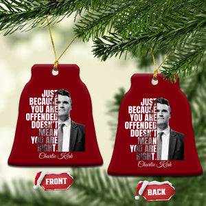 Charlie Kirk Ceramic Ornament Free Speech Memorial Tribute TS10 Print Your Wear