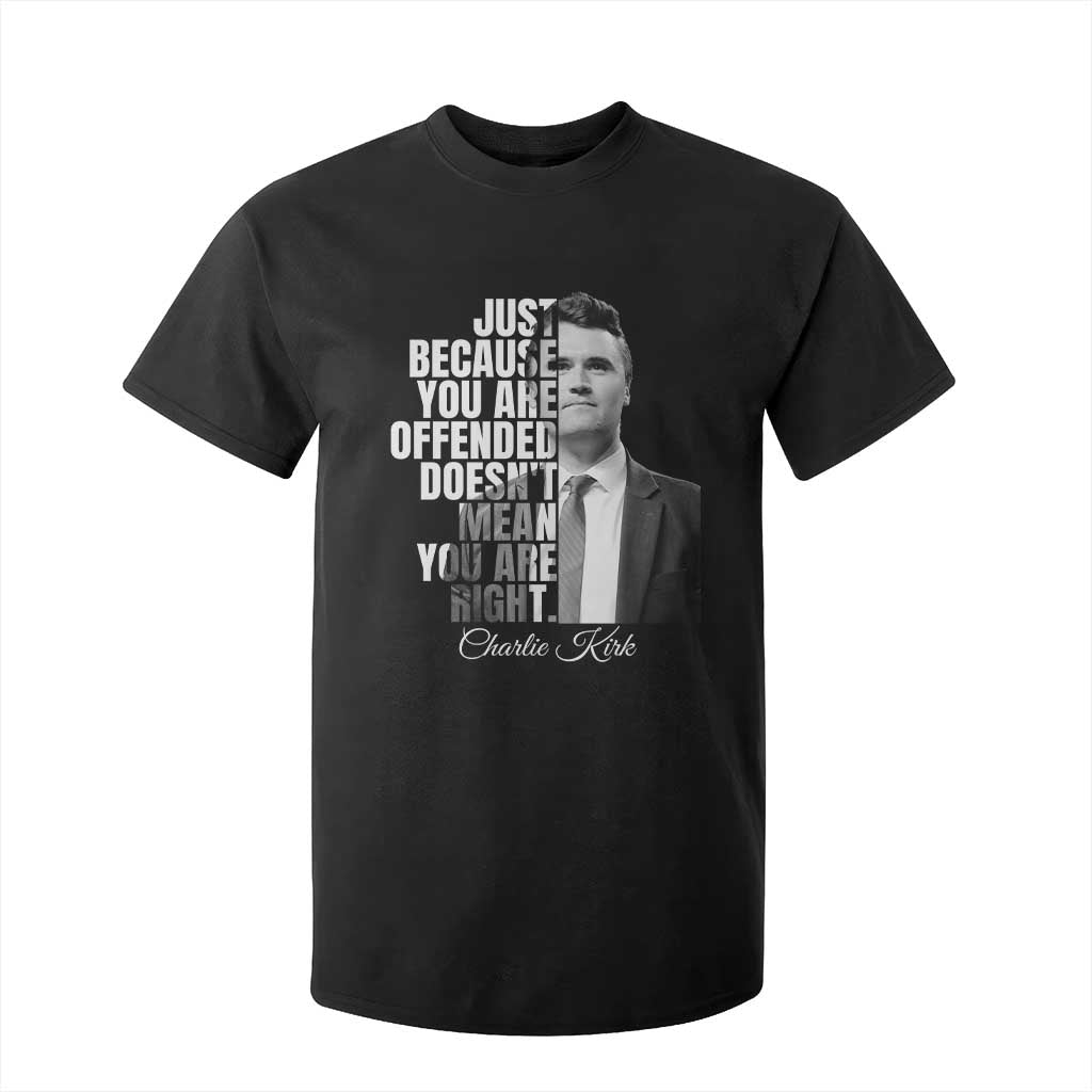 Charlie Kirk T Shirt For Kid Free Speech Memorial Tribute TS10 Black Print Your Wear