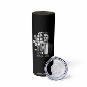 Charlie Kirk Skinny Tumbler Free Speech Memorial Tribute TS10 Print Your Wear