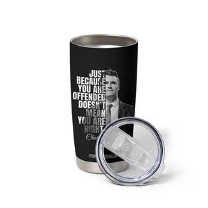 Charlie Kirk Tumbler Cup Free Speech Memorial Tribute TS10 Print Your Wear