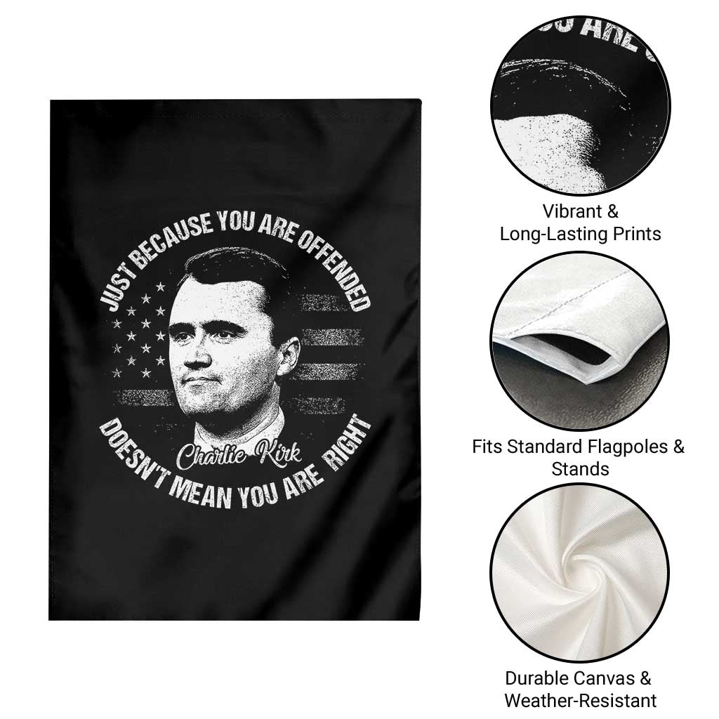 Charlie Kirk Garden Flag Free Speech Retro USA Flag TS10 Print Your Wear