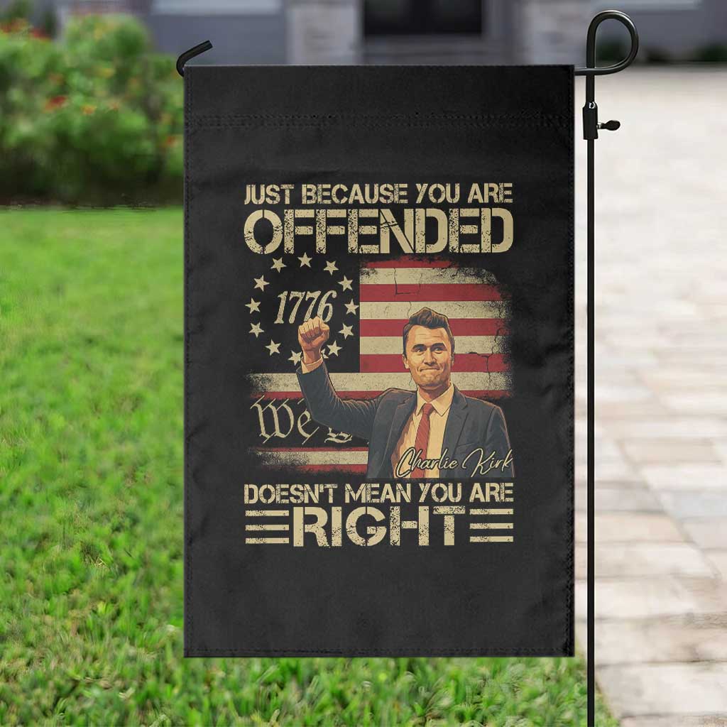 Charlie Kirk Memorial Garden Flag Freedom Commemorative USA Flag Tribute TS10 Print Your Wear