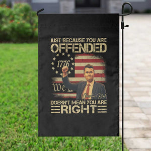 Charlie Kirk Memorial Garden Flag Freedom Commemorative USA Flag Tribute TS10 Print Your Wear