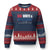 Red White Blueberries Ugly Christmas Sweater Charlie Kirk Inspired Patriotic Memorial Freedom TS10 Navy Red Print Your Wear